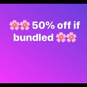 🌸🌸 50% off if bundled if marked “🌸🌸”